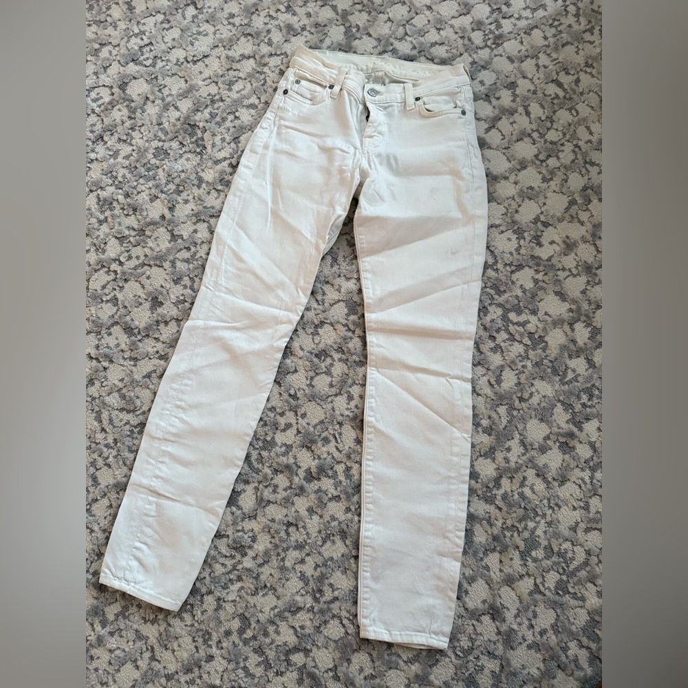 Women’s 7 For All Mankind White Denim Jeans